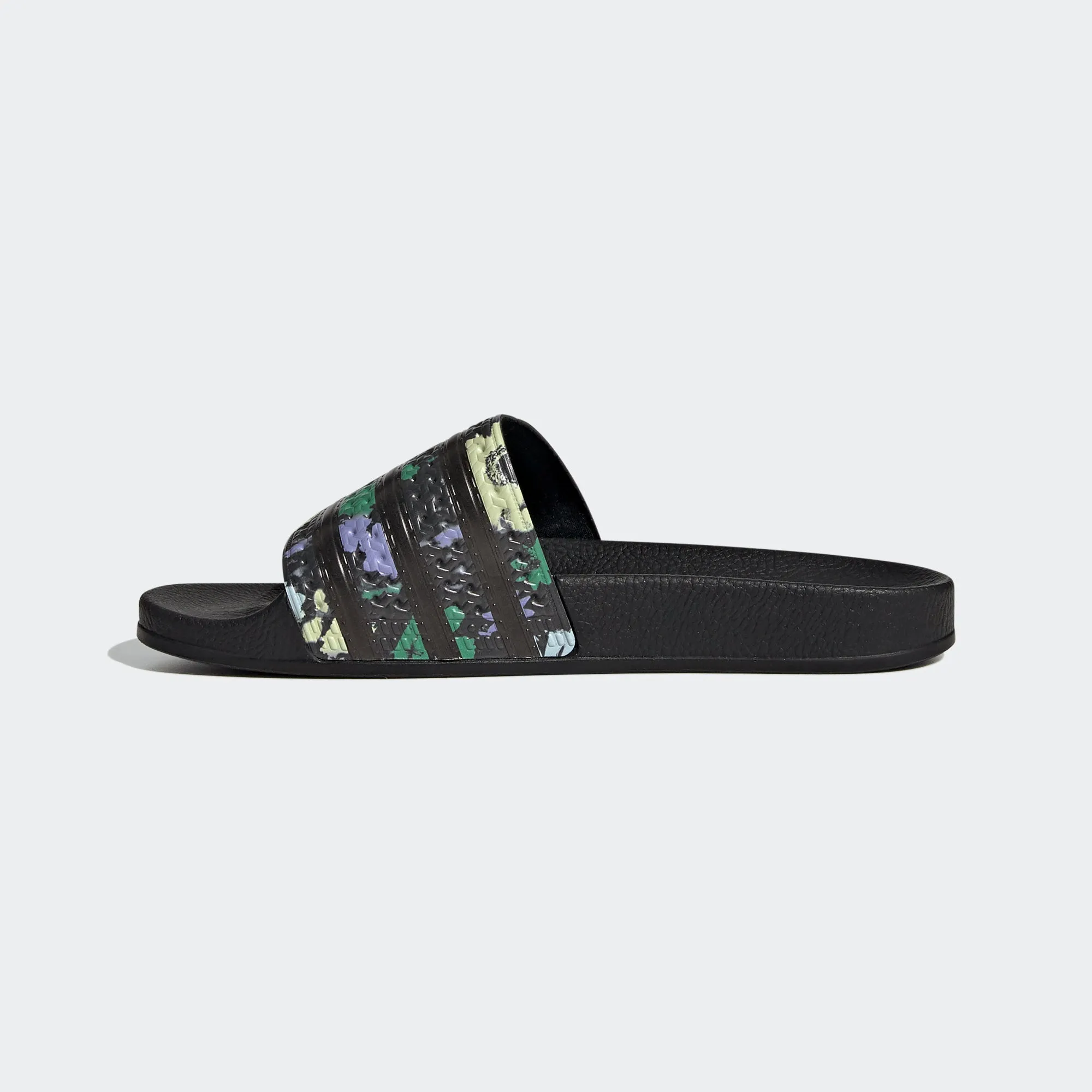 Women’s adidas Originals Adilette Slides Florals Black