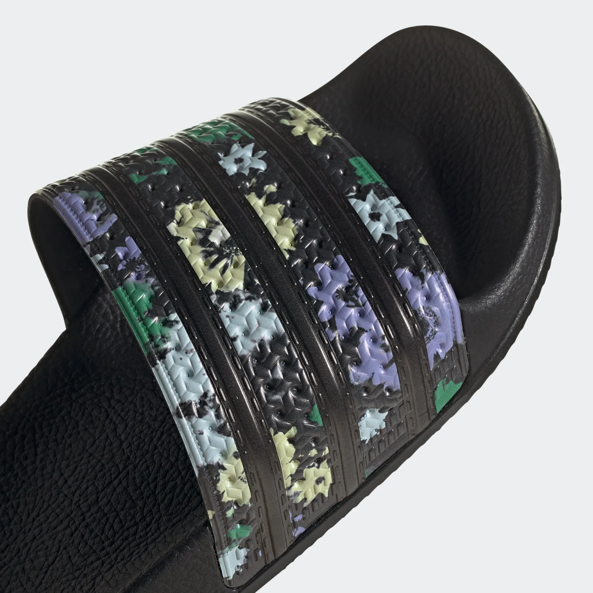 Women’s adidas Originals Adilette Slides Florals Black