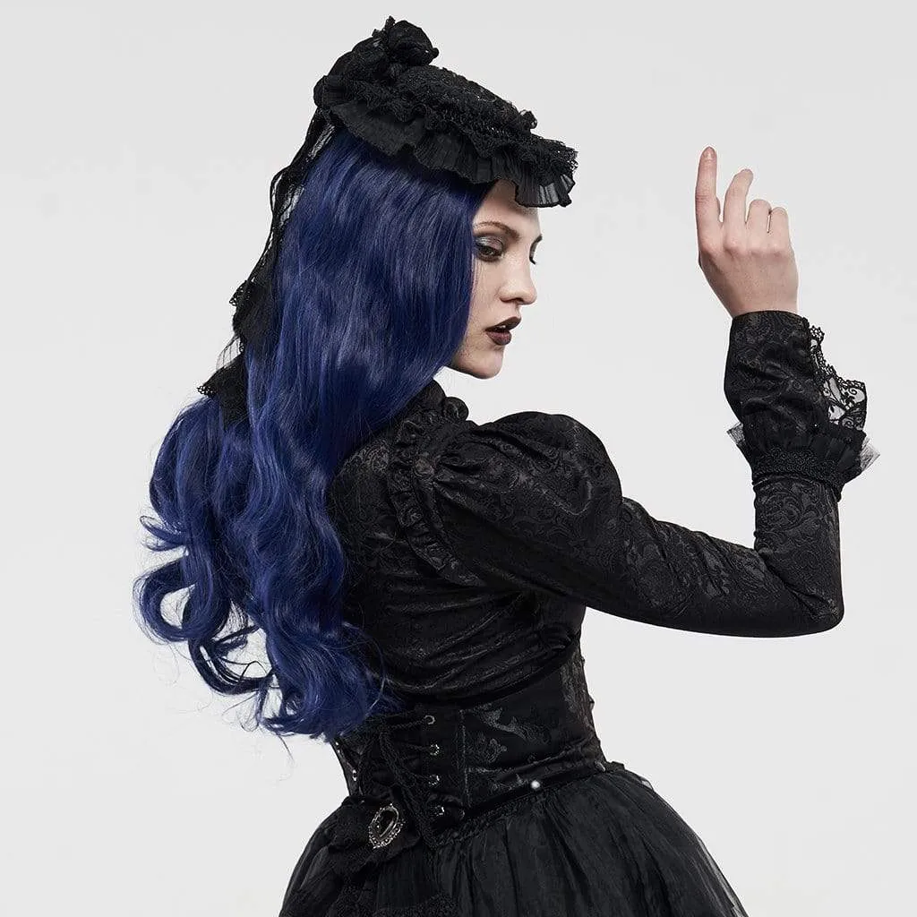 Women's Gothic Ruffle Lace Hat