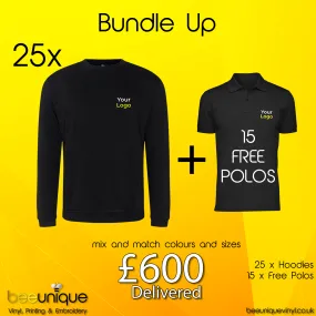 Workwear Bundle 60 - Jumpers With Free Polos Bundle | Bee Unique