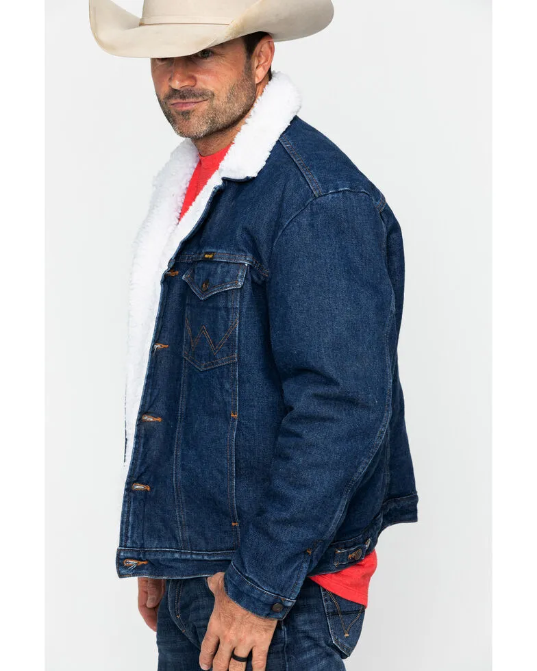 Wrangler Denim Jacket with Sherpa Lining