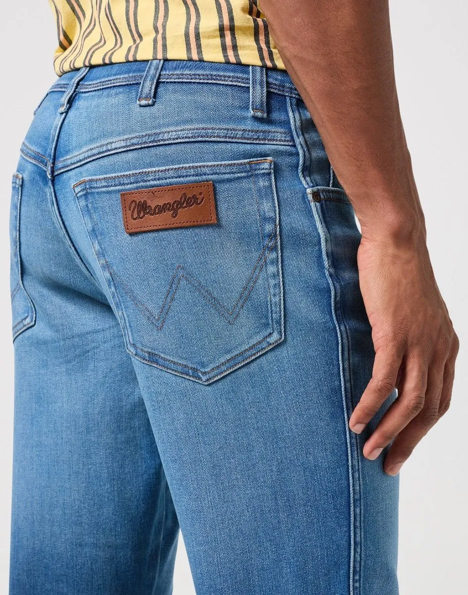 Wrangler Texas Stretch Denim Jeans Wagon Wheel