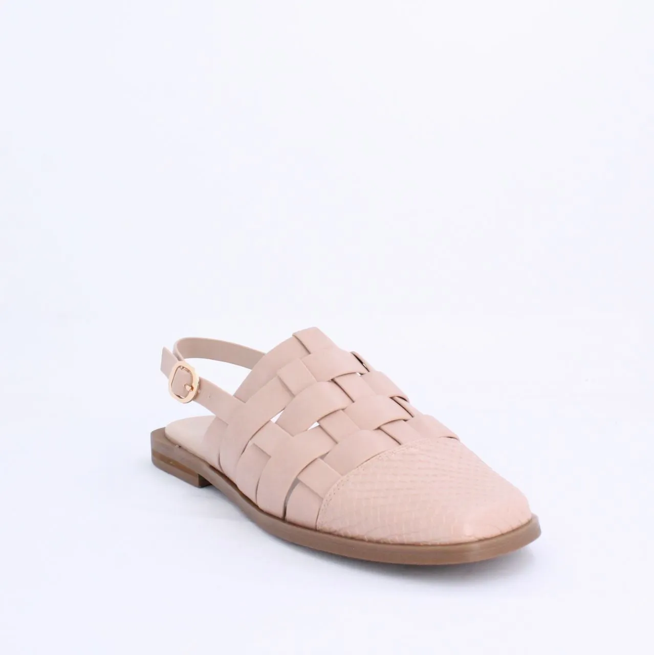 WYNNE MULE FLAT- NUDE