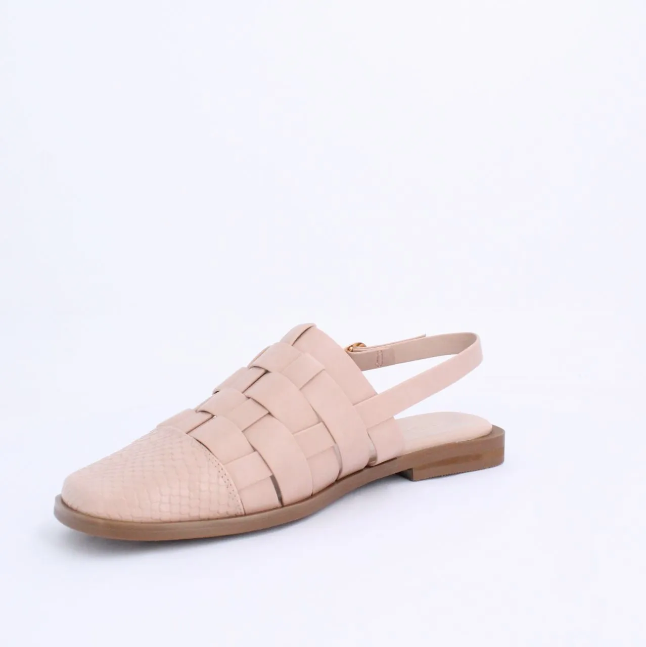 WYNNE MULE FLAT- NUDE