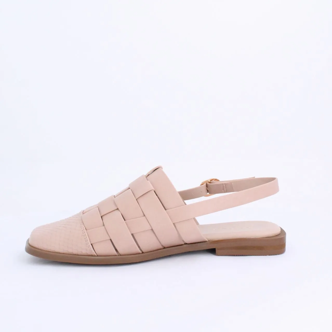 WYNNE MULE FLAT- NUDE