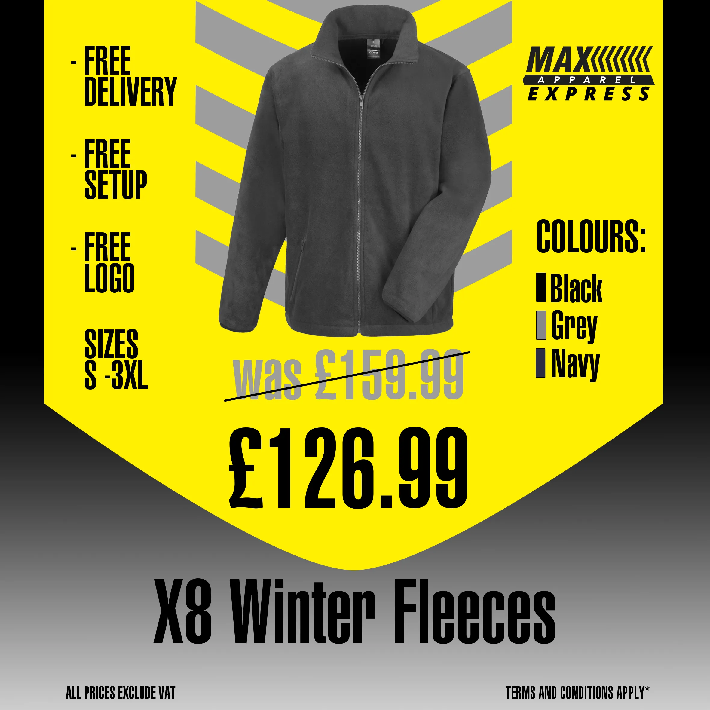 X8 Cozy Winter Fleece Jackets.