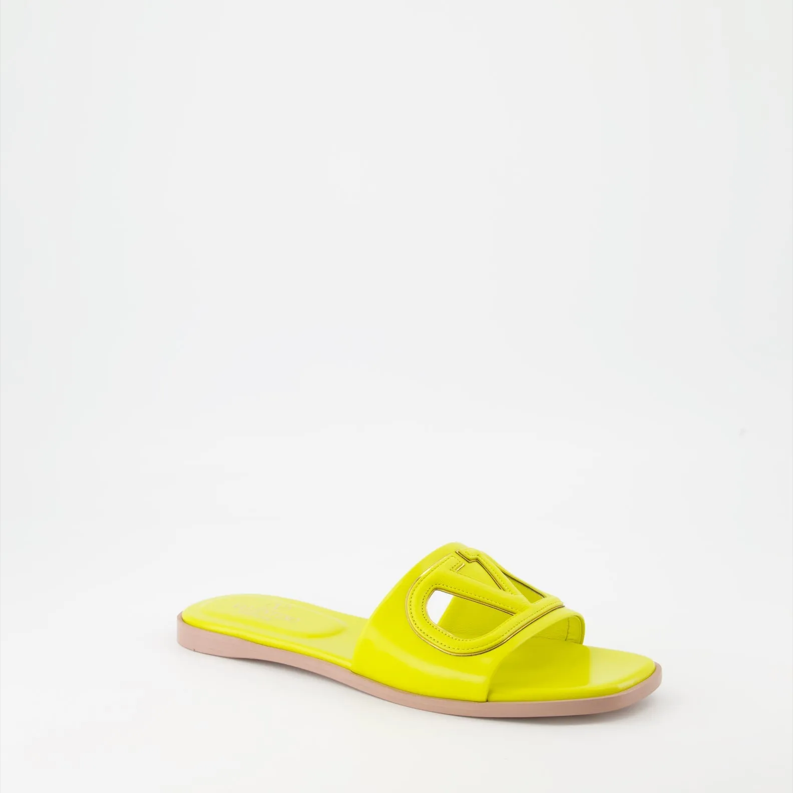 Yellow Leather VLogo Slides