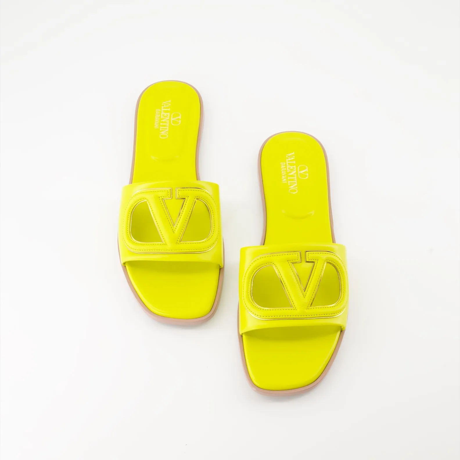 Yellow Leather VLogo Slides