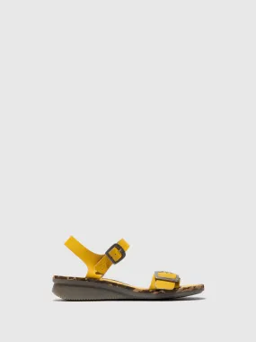 Yellow Sling-Back Sandals