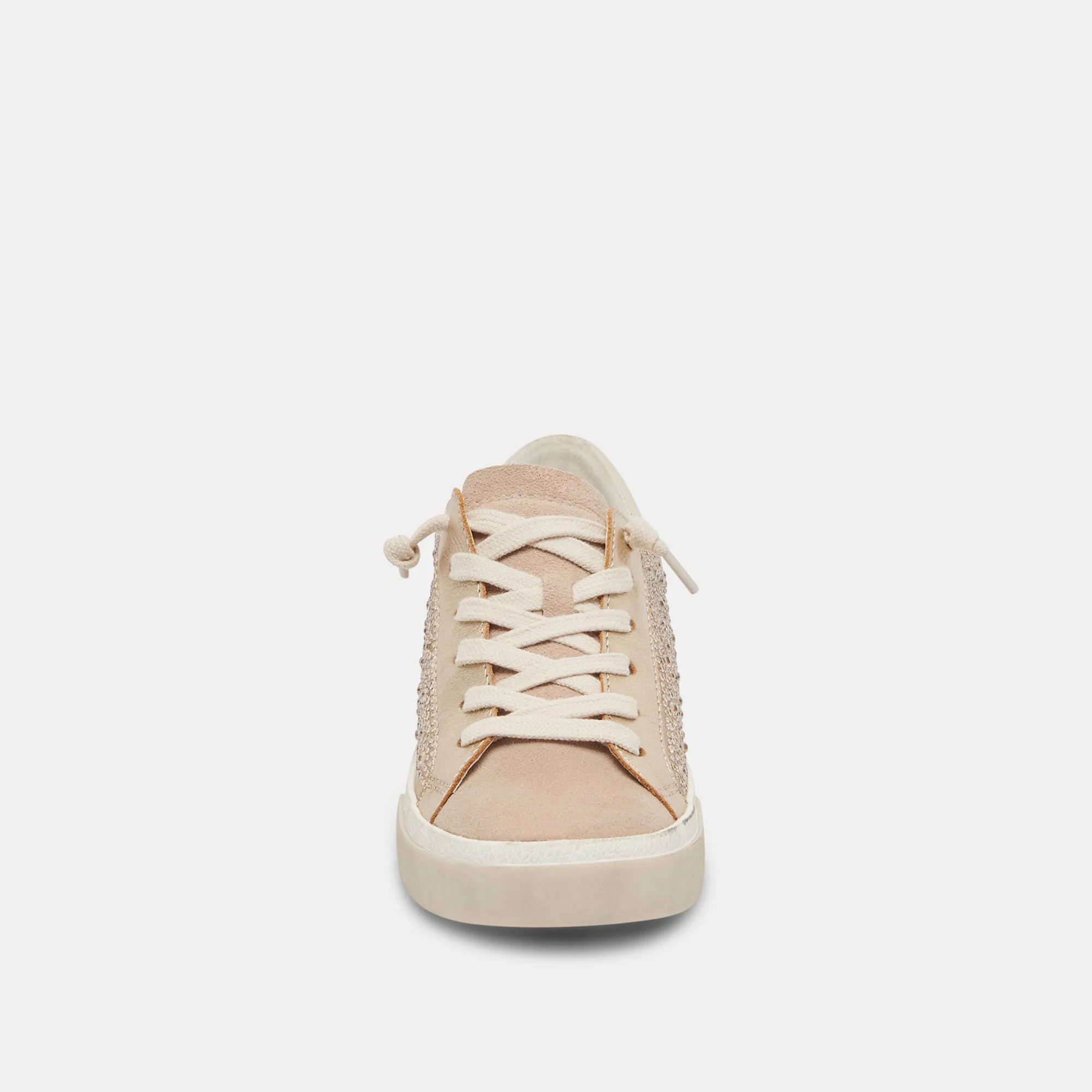 ZINA CRYSTAL SNEAKERS GOLD SUEDE